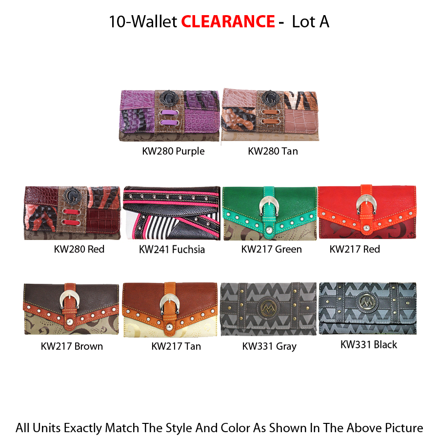 10 Wallets Clearance - Lot A - Click Image to Close